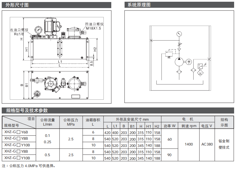 间歇式电动稀油润滑泵（站）XHZ 型（钣金油箱）参数2.png